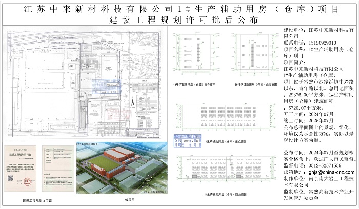 江蘇中來新材科技有限公司1#生產輔助用房（倉庫）項目建設工程規(guī)劃許可批后公布.jpg